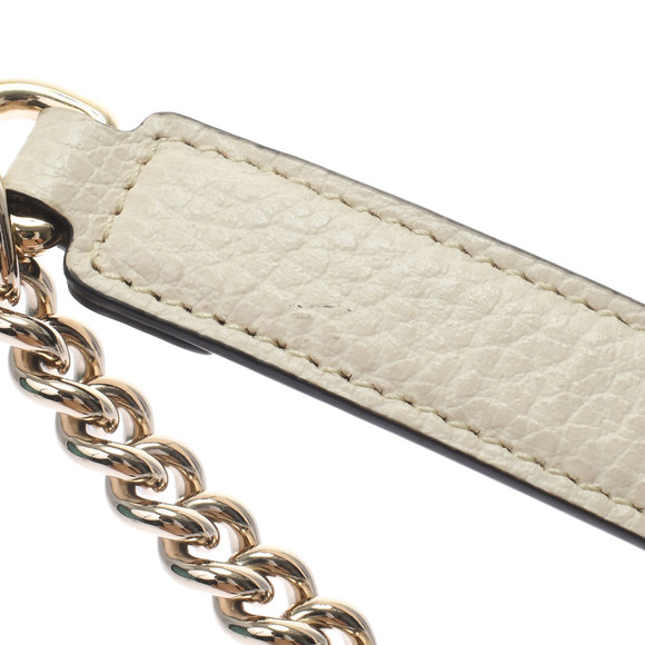 Gucci Interlocking Chain Ivory Gold Hardware Leather Shoulder Bag - Picture 5 of 16